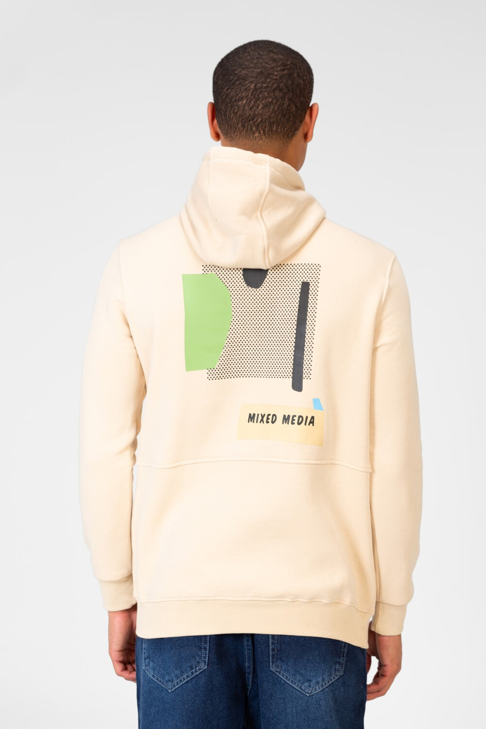 Men's Printed Hooded Sweatshirt With Front Pocket 1