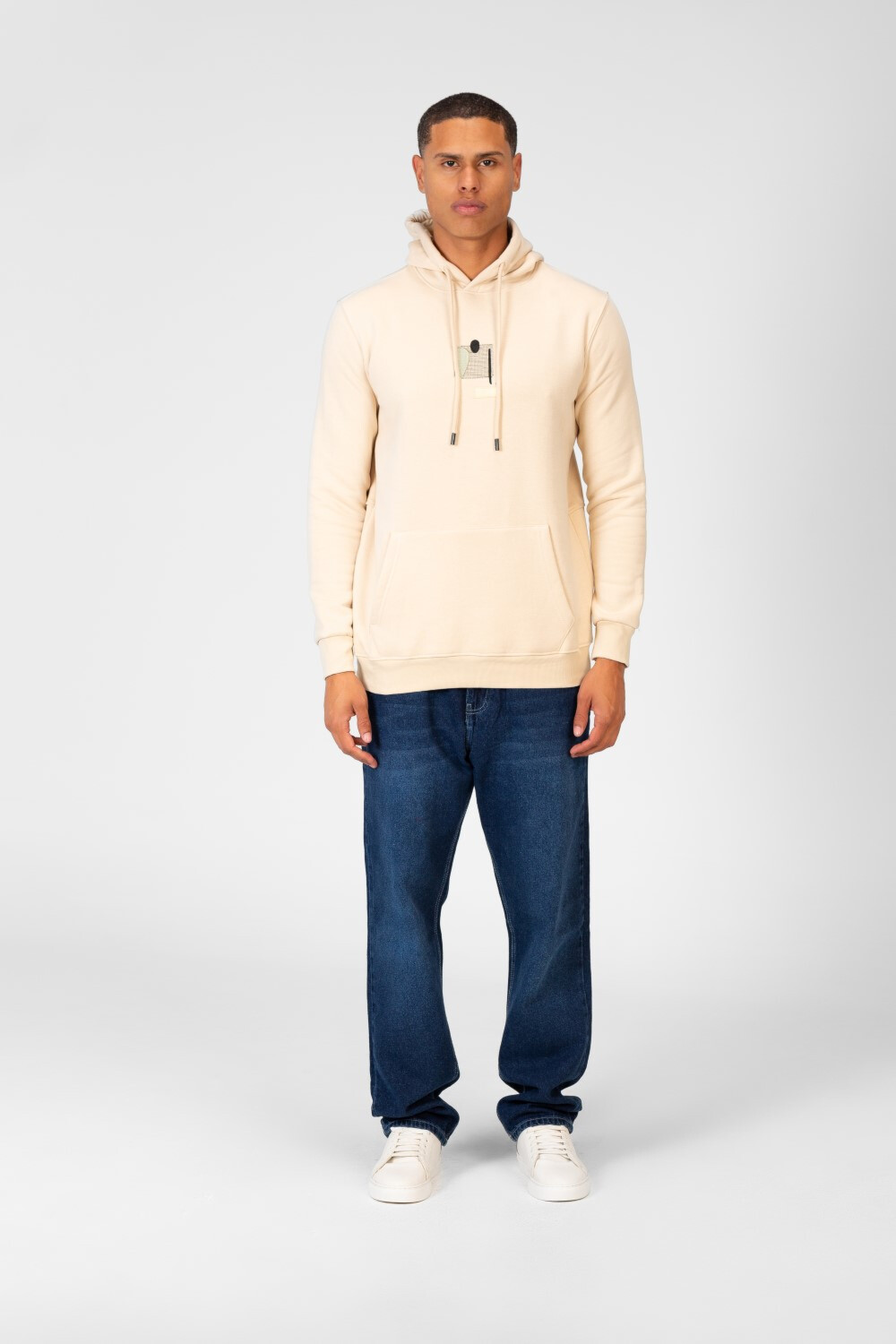 Men's Printed Hooded Sweatshirt With Front Pocket 1