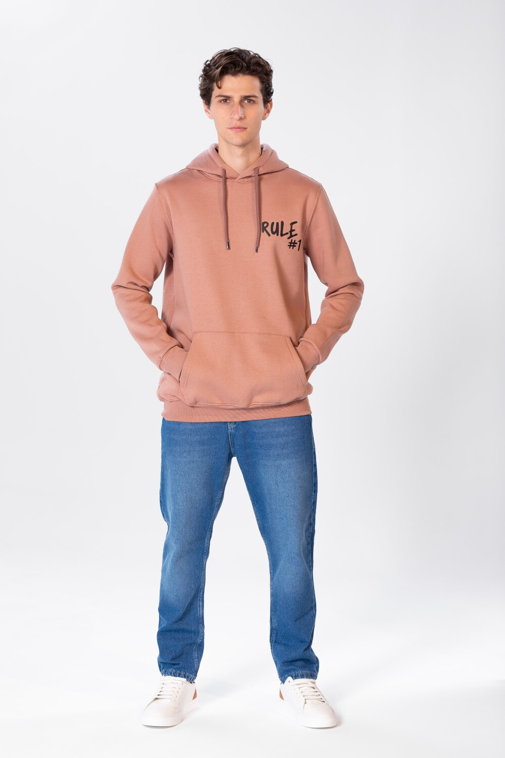 Men's Regular Fit Hoodie Sweatshirt With Front Pocket
