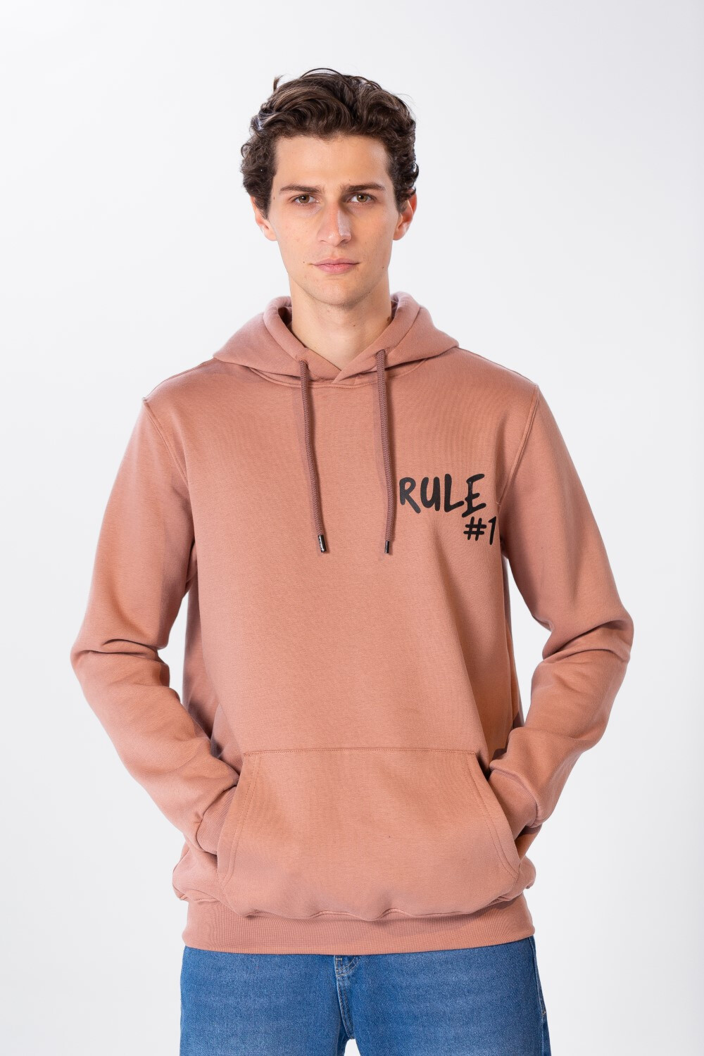Men's Regular Fit Hoodie Sweatshirt With Front Pocket