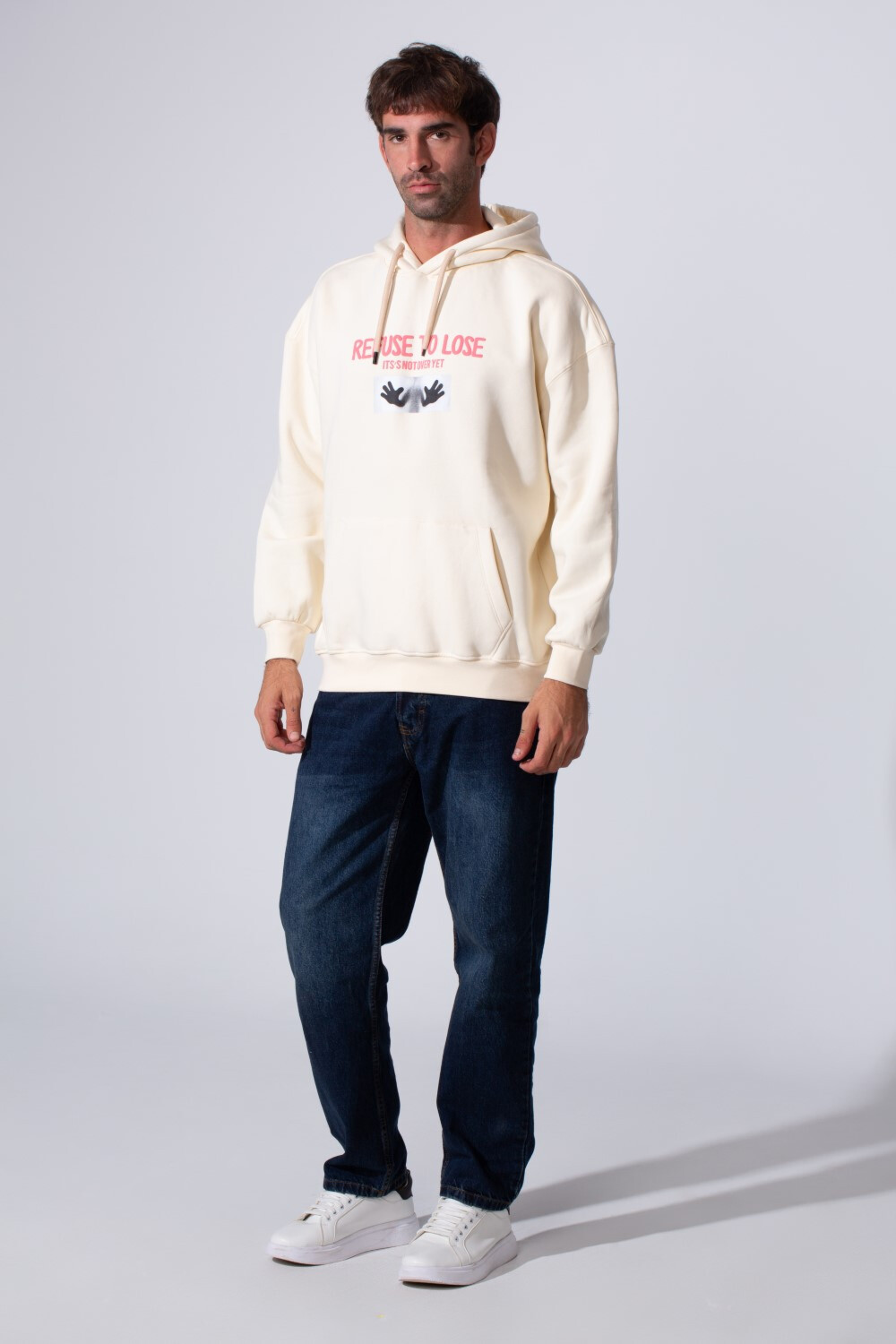 Men's Milton Regular Fit Graphic Print Hoodie Sweatshirt