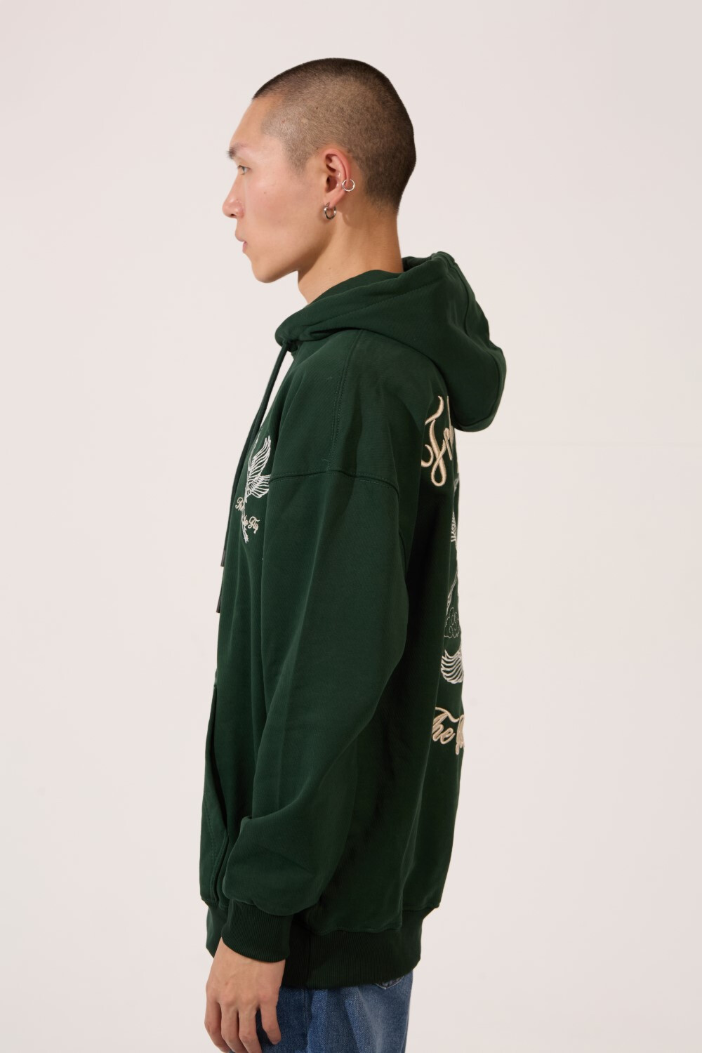 Men's Tomato Milton Regular Fit Sweatshirt With Modern Back Print Long Sleeves And Hood