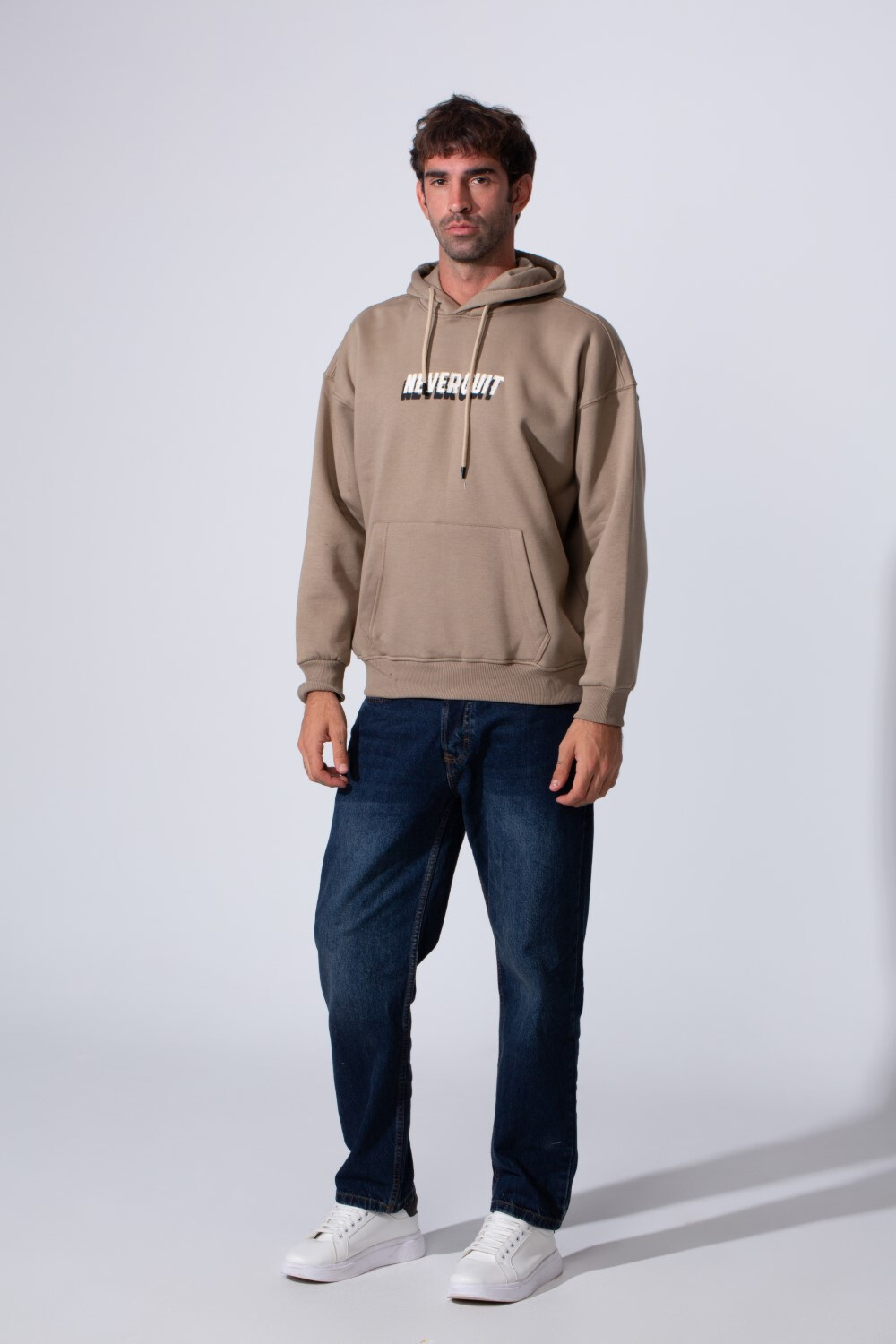 Men's Tomato Oversized Milton Hooded Sweatshirt