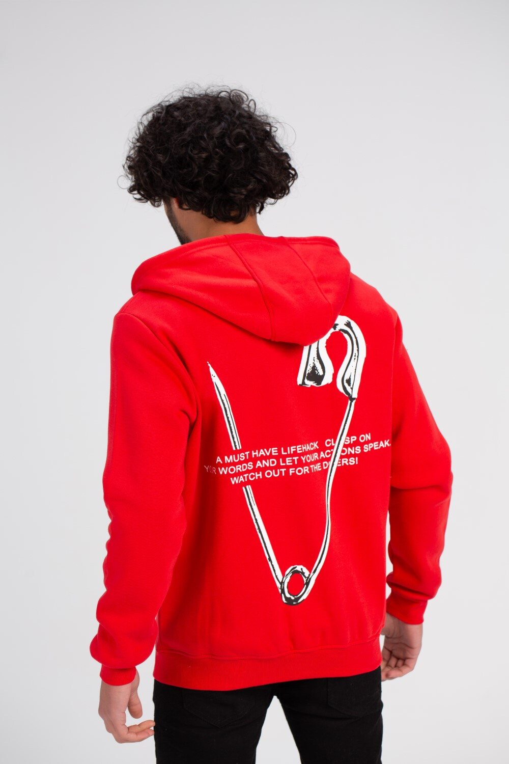 Men's Hooded Full Zipper Front & Back With Front Pockets Padded Sweatshirt
