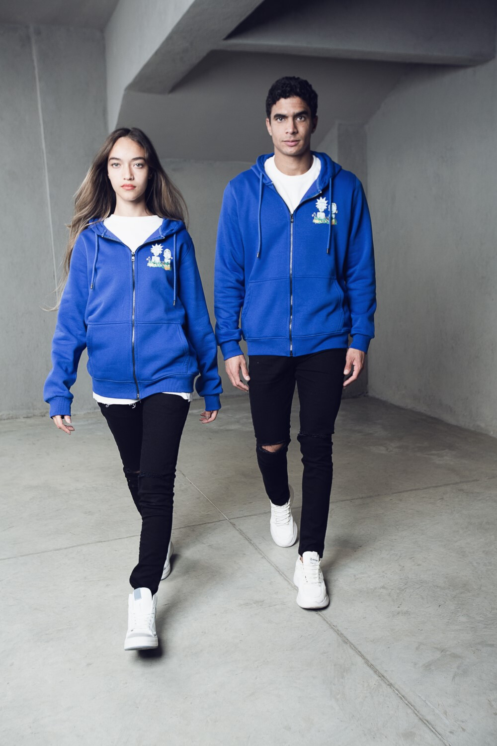 Hoodie Unisex Padded With Unqiue Modern Pattern Sweatshirt
