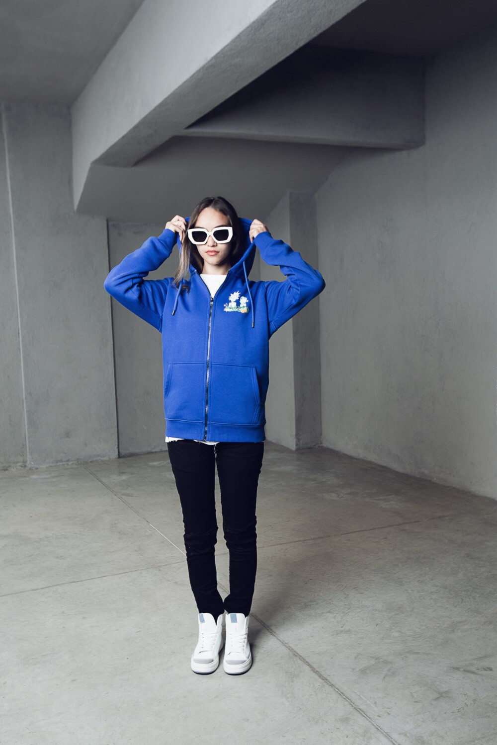 Hoodie Unisex Padded With Unqiue Modern Pattern Sweatshirt