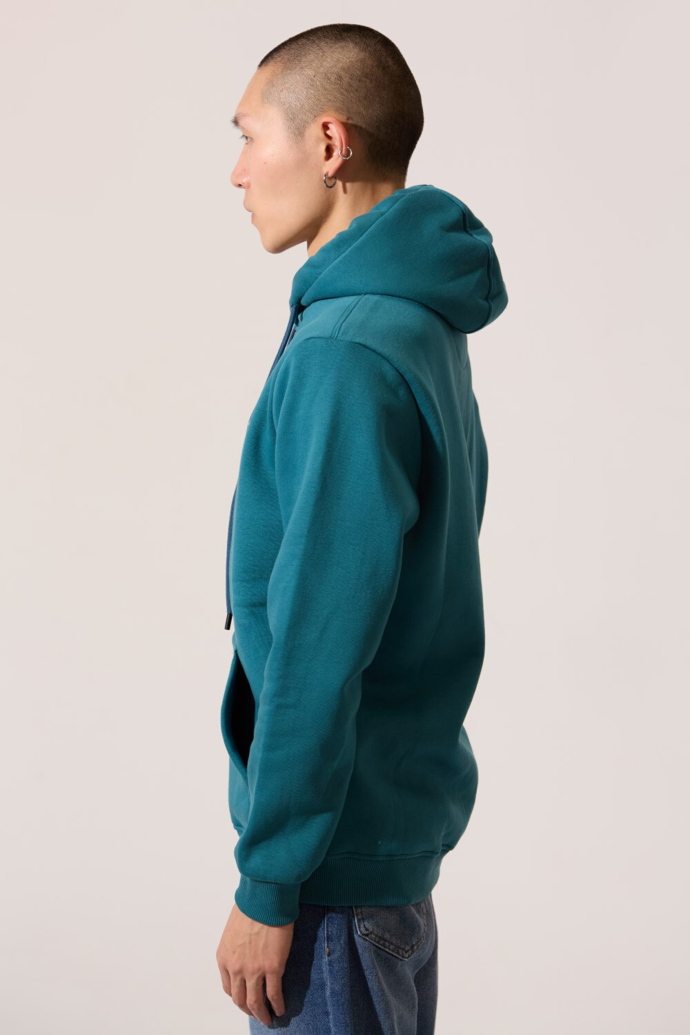 Men's Tomato Slim Fit Front Full Zip Long Sleeve Sweatshirt