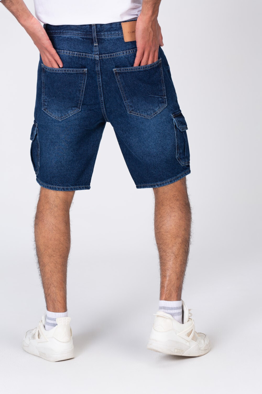 Mens denim shorts with side pockets outlet