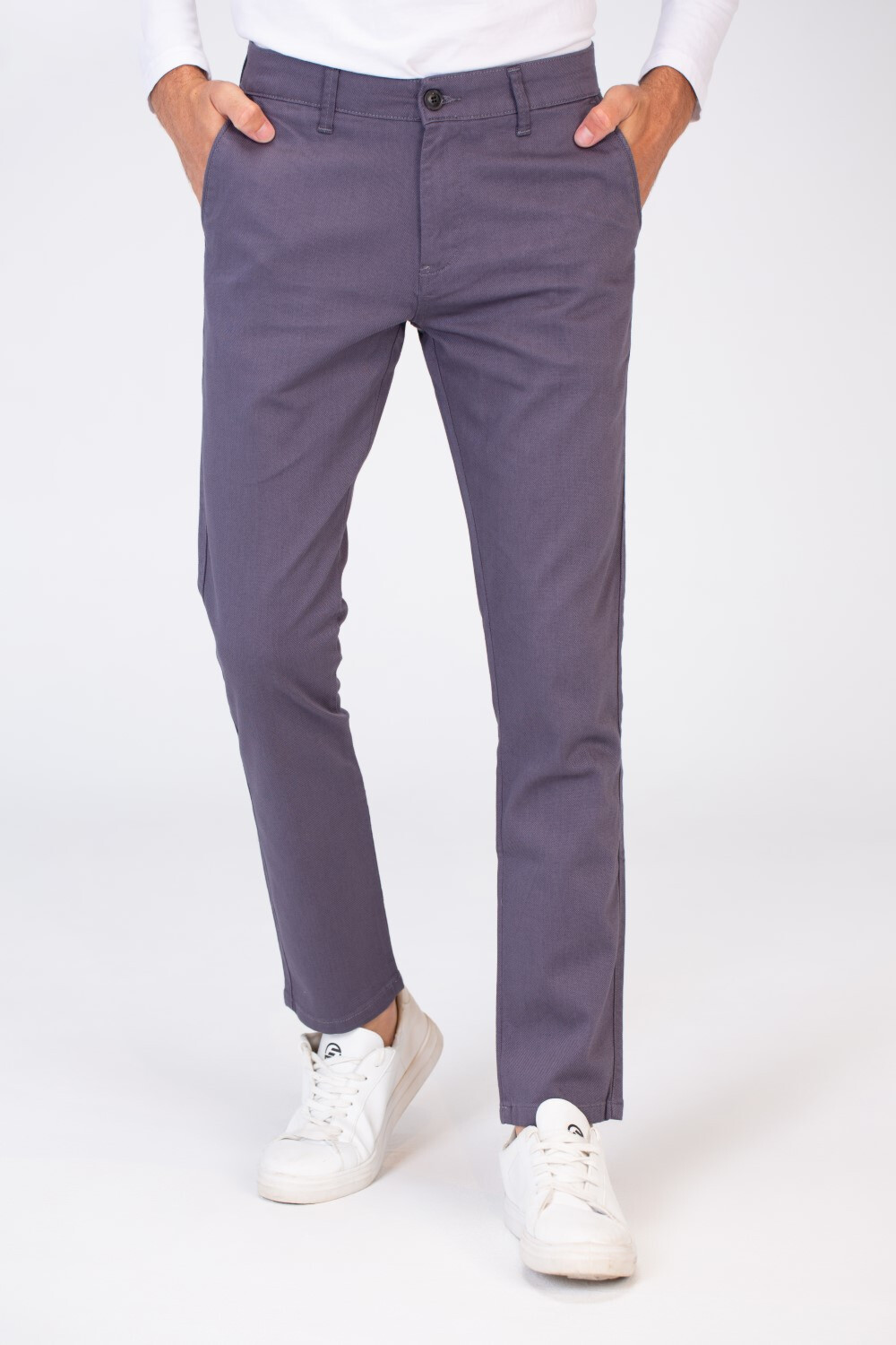 Mens Gabardine Basic Classic Pants In Practical Material