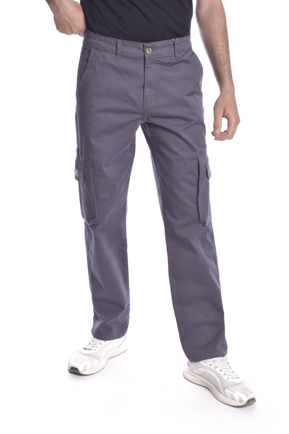 Men's Regular Fit Cargo Gabardines Pants With Unique Details