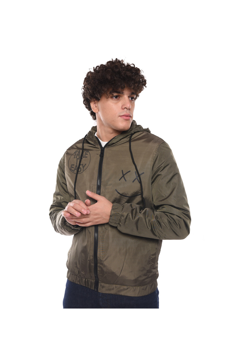 Men's Casual Full Zipper Waterproof Jacket