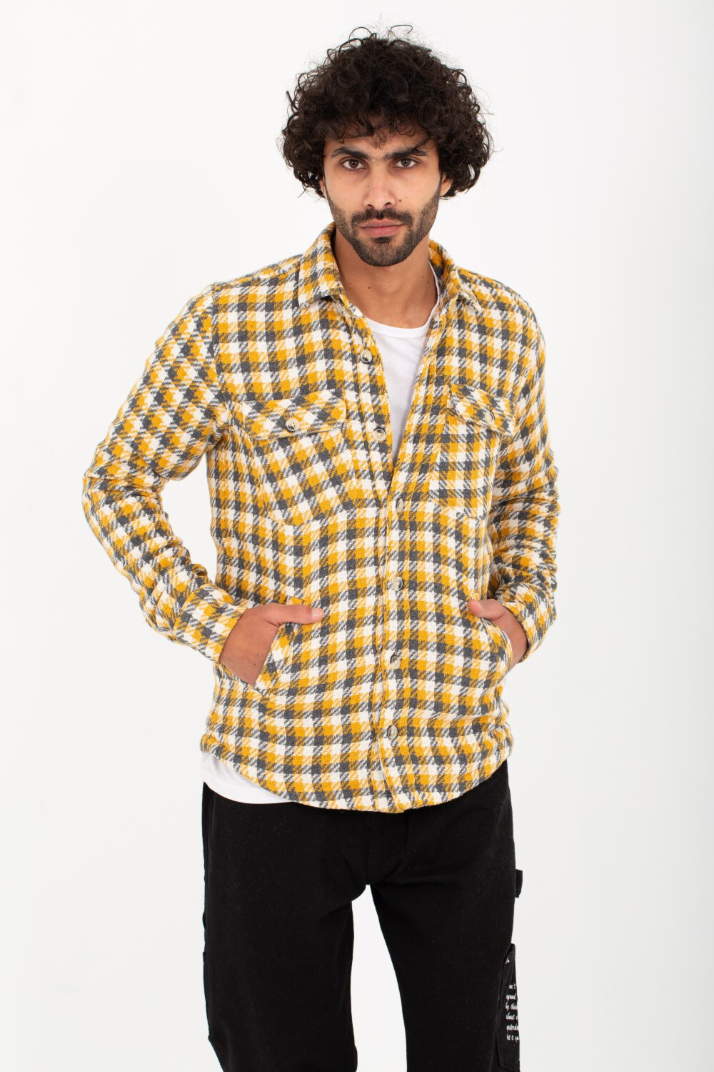 Men's Checked Long Sleeves Regular Fit Made Of Soft Material Shirt
