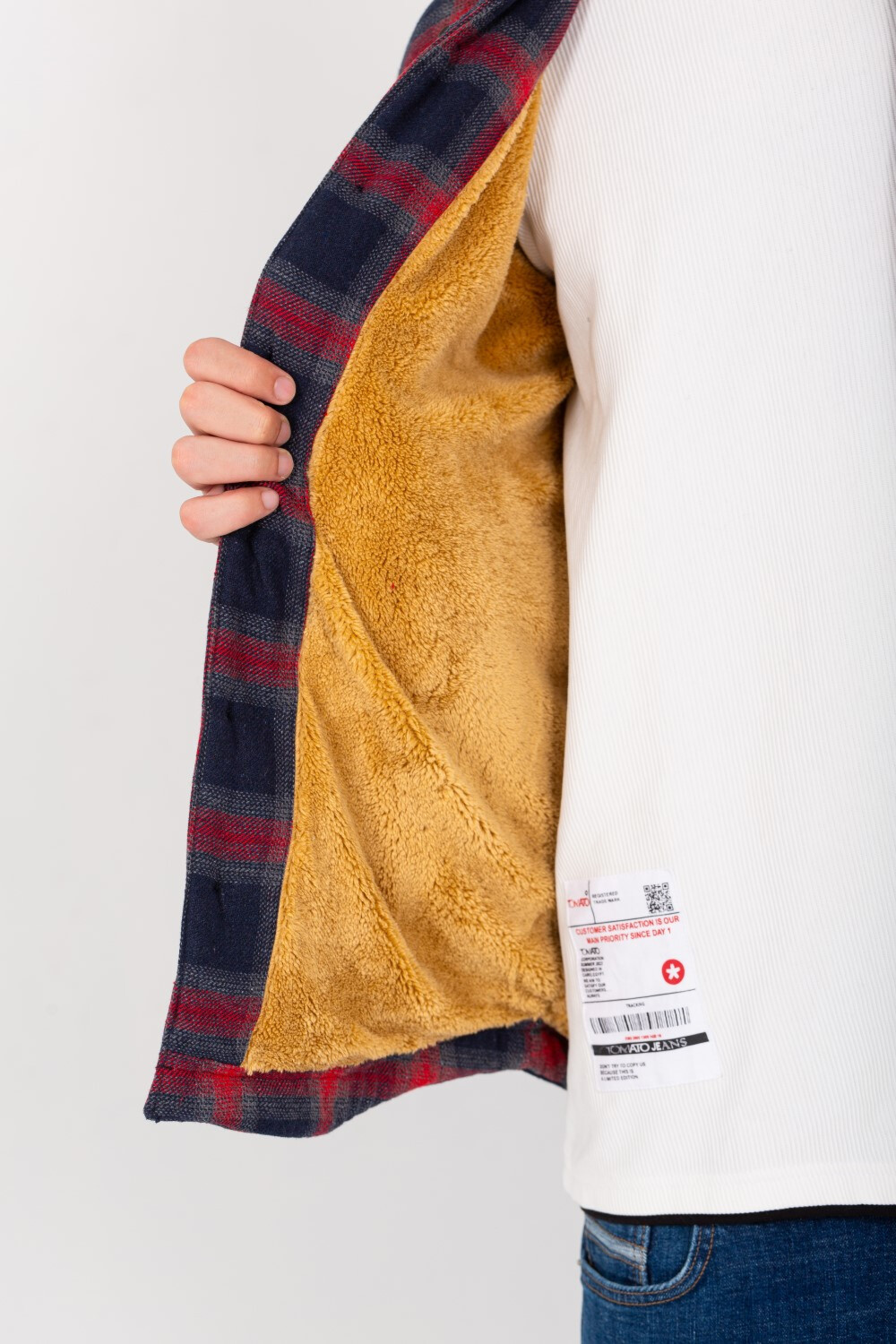 Men's Padded Checked Regular Fit With Two Front Pockets Shirt