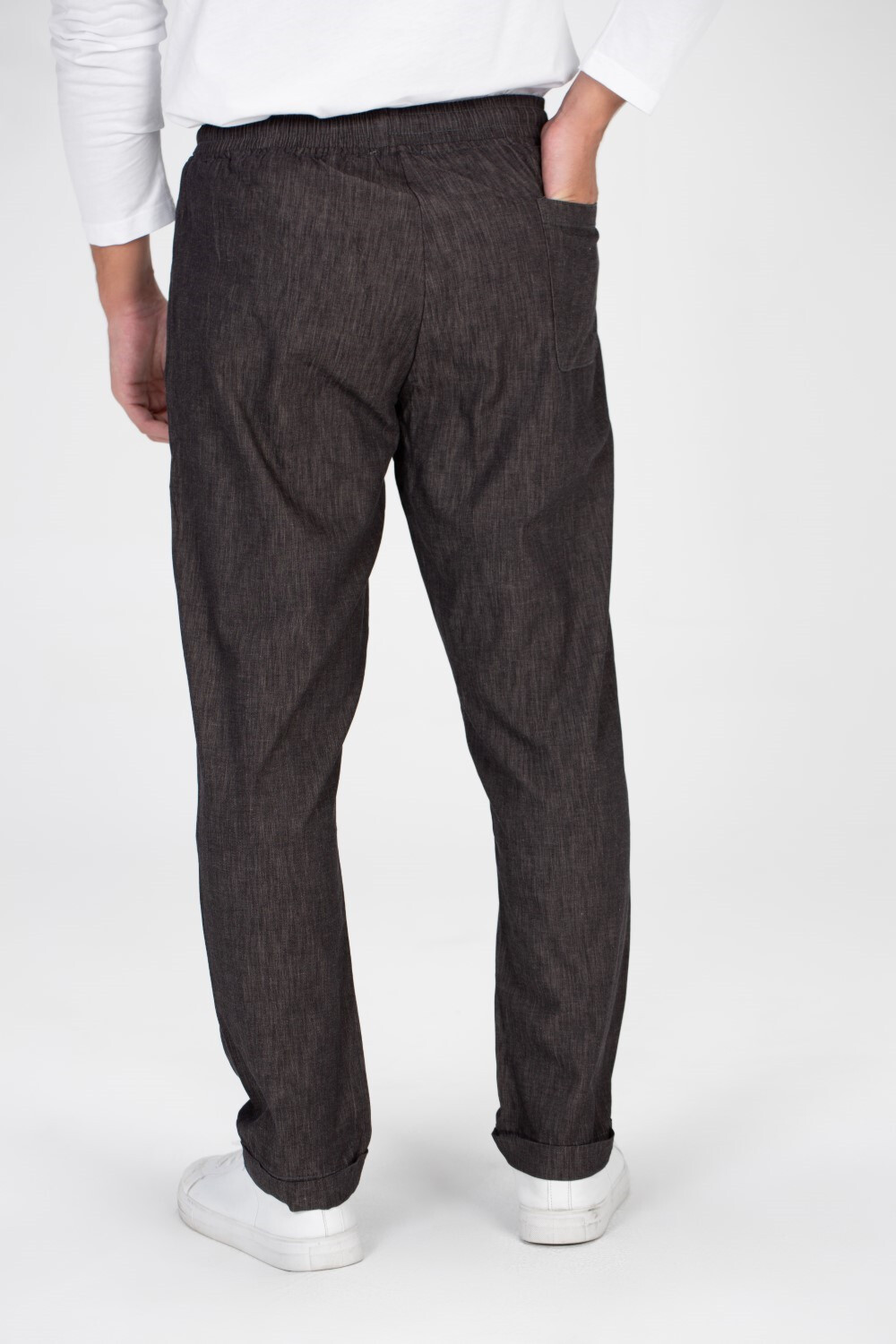 Men's Basic Plain Linen Pants With A Distinctive Summer Cut