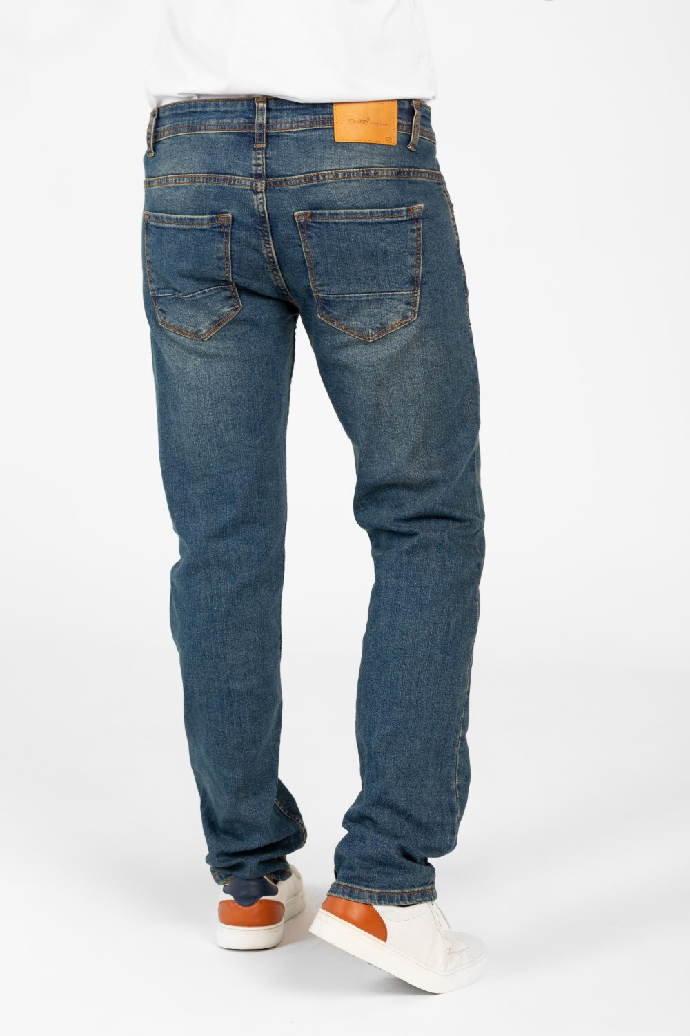 Men's Regular Fit Five Pocket Jeans Pants
