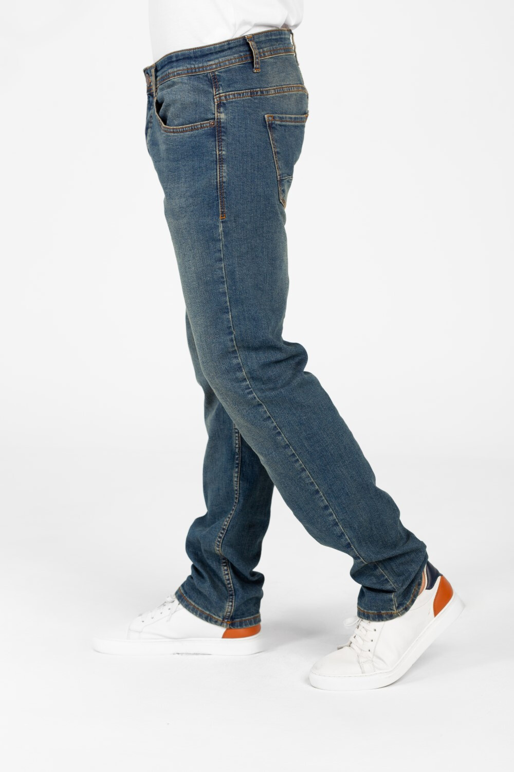 Men's Regular Fit Five Pocket Jeans Pants