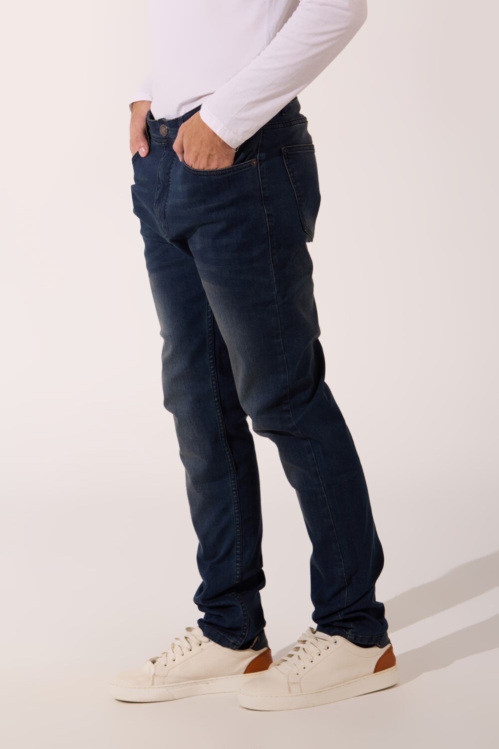 Men's Used Slim Fit Royal Blue Jeans Pants