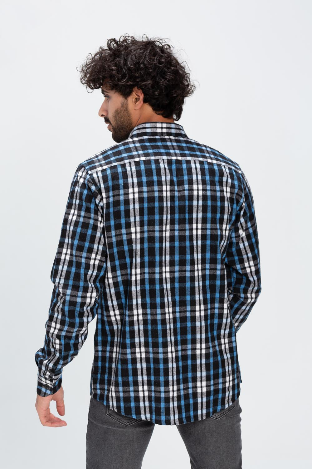 Men's Checked Basic Long Sleeves Regular Fit Made Of Soft Material Shirt
