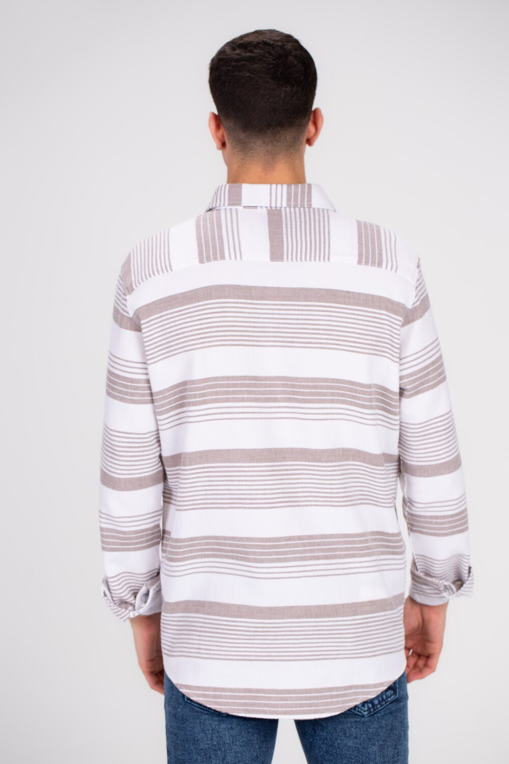Men's Checked Soft Material Unique Style Shirt Perfect For Chilly Days Or Casual Outings