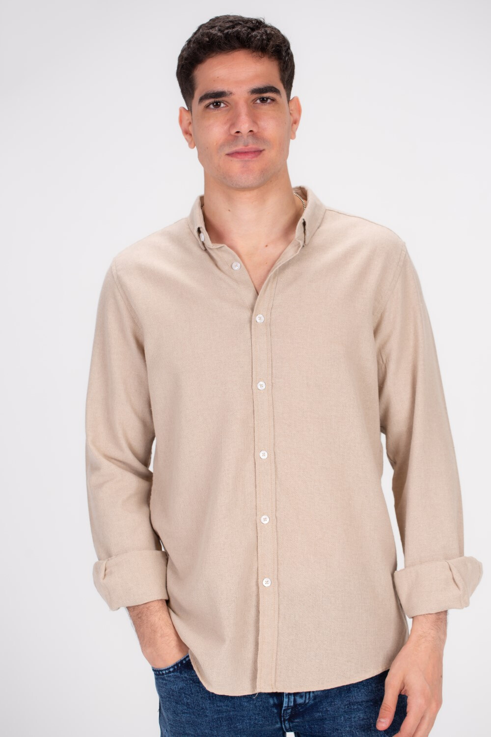 Men's Classic Long Sleeves Regular Fit Made Of Comfort Cotton Shirt Perfect For Casual Days Or A Night Out With Friends