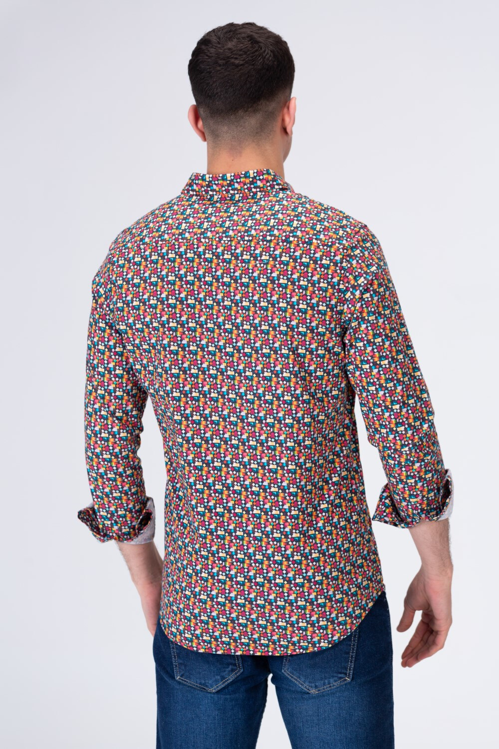 Mens All Over Printed Shirt In Trendy Colours