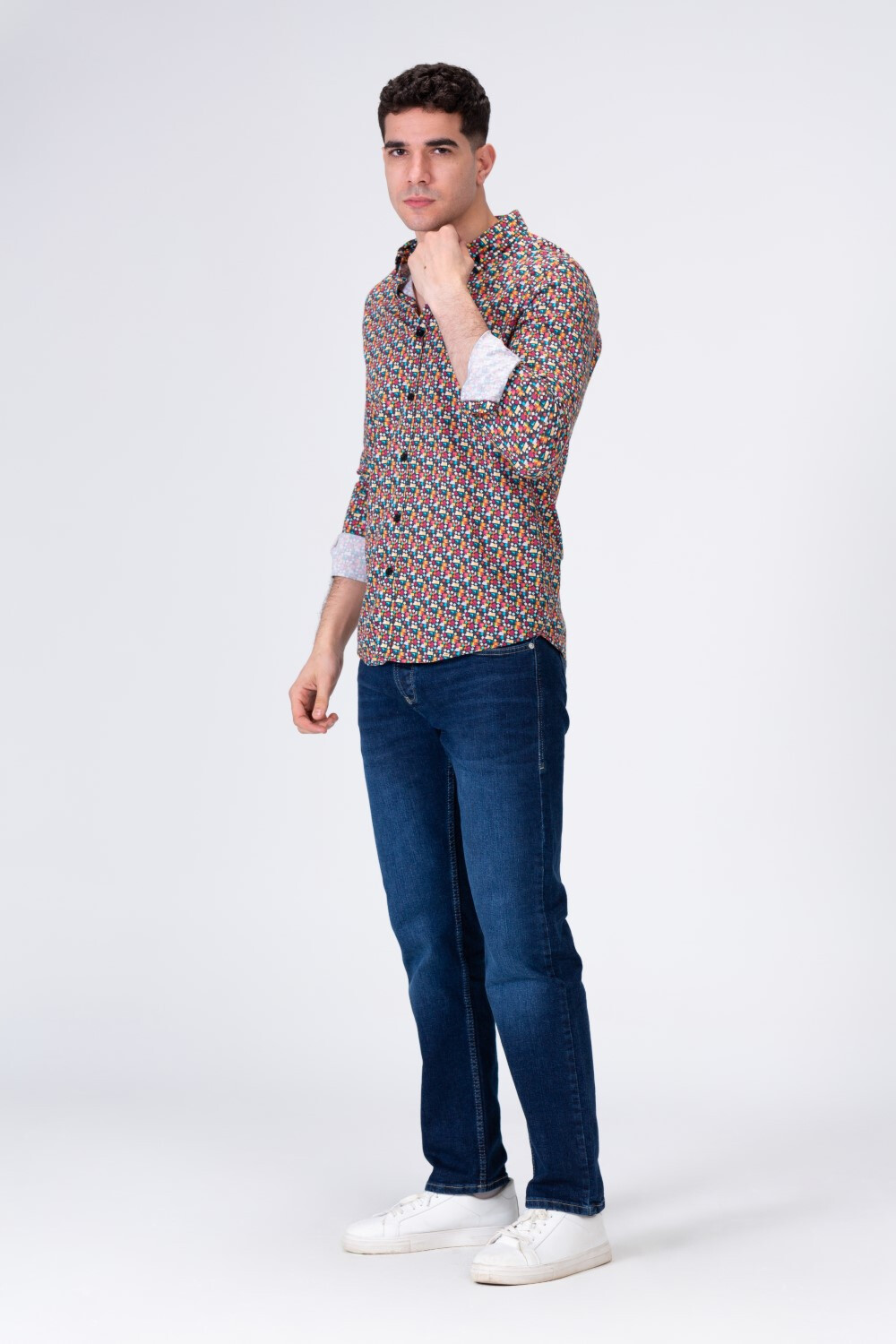 Mens All Over Printed Shirt In Trendy Colours