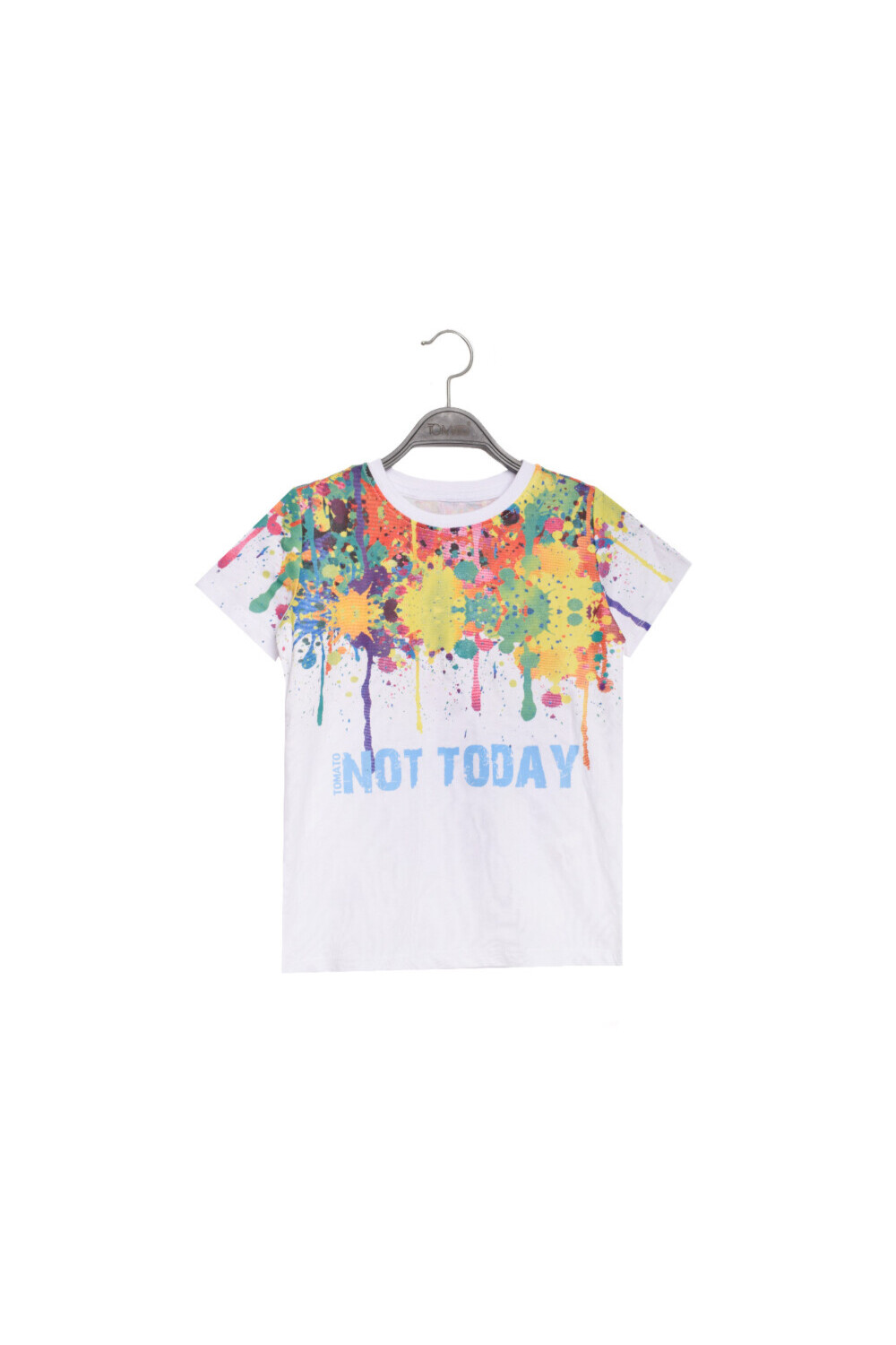 Boy's Full Cover Front Printed Colorful Regular Fit Comfort Cotton T-shirt