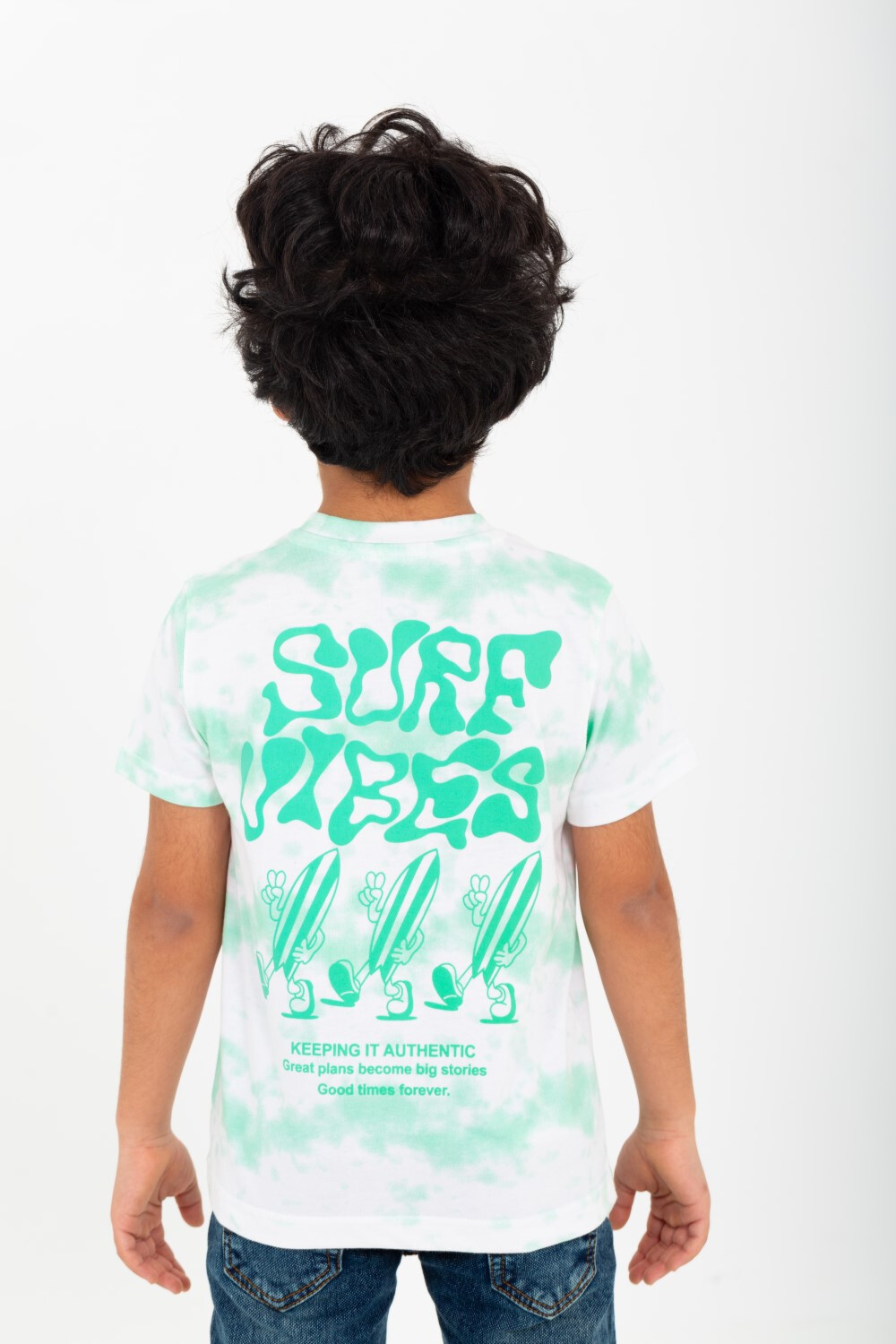 Boy's Printed T-shirt With Round-Neck And Short Sleeves
