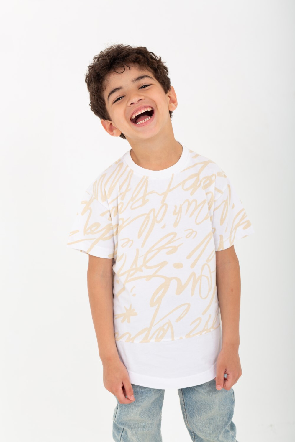 Boys' Half-Sleeve T-shirt Printed With A Comfortable Fit