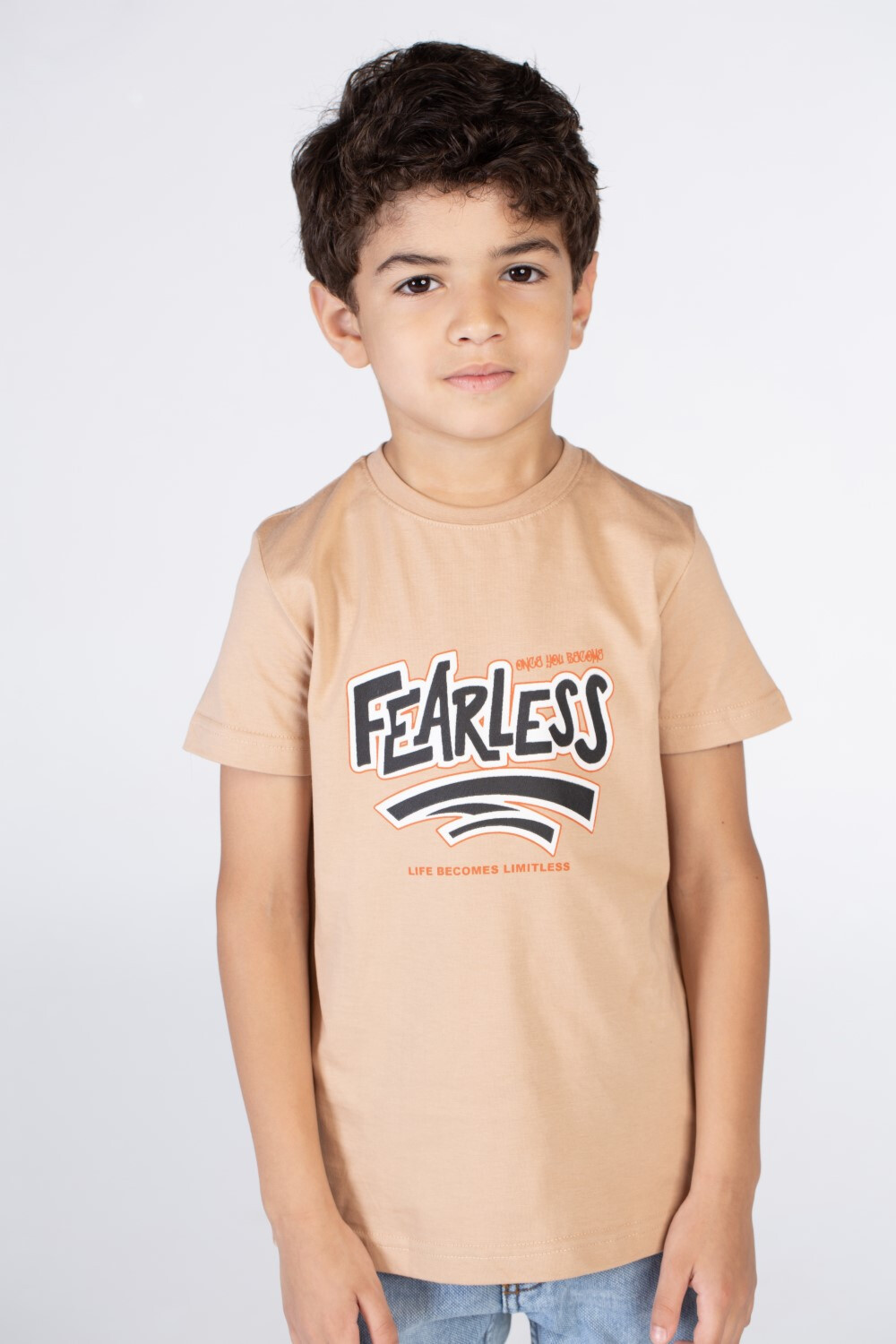 Boys T-shirt With Short Sleeves And A Print On The Front And Back