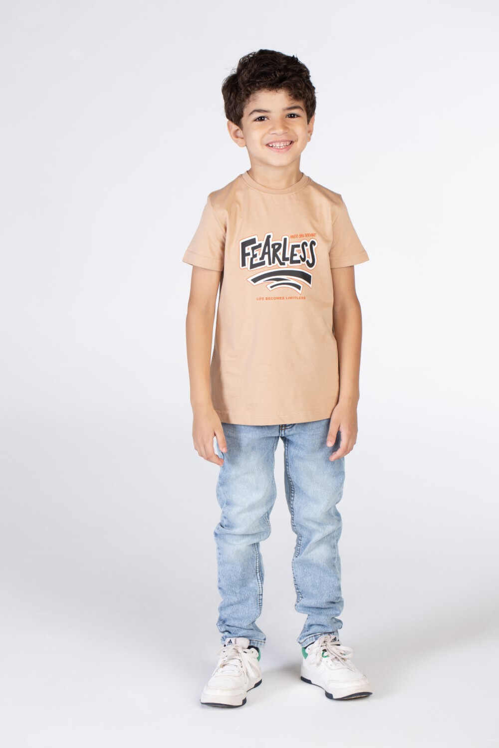Boys T-shirt With Short Sleeves And A Print On The Front And Back