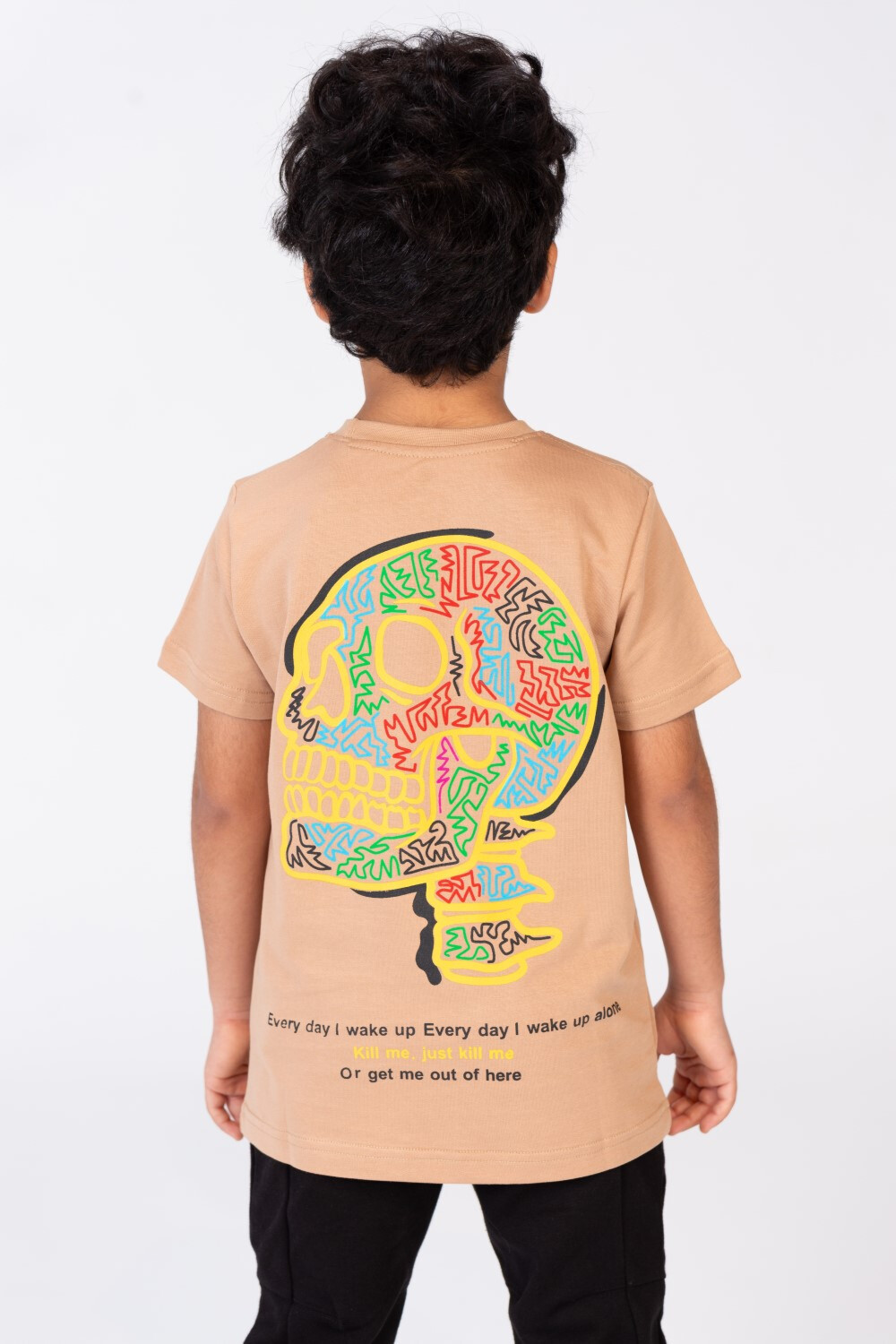 Boys Regular Fit Half Sleeve T-shirt With Round Neck And Practical Material