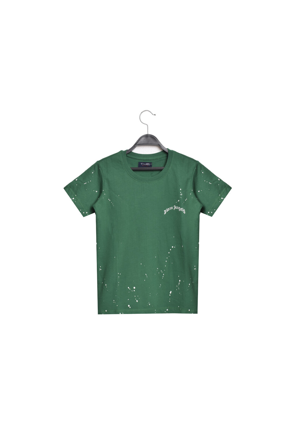 Boy's Rounded Neck Front & Back Printed Cotton Regular Fit T-shirt