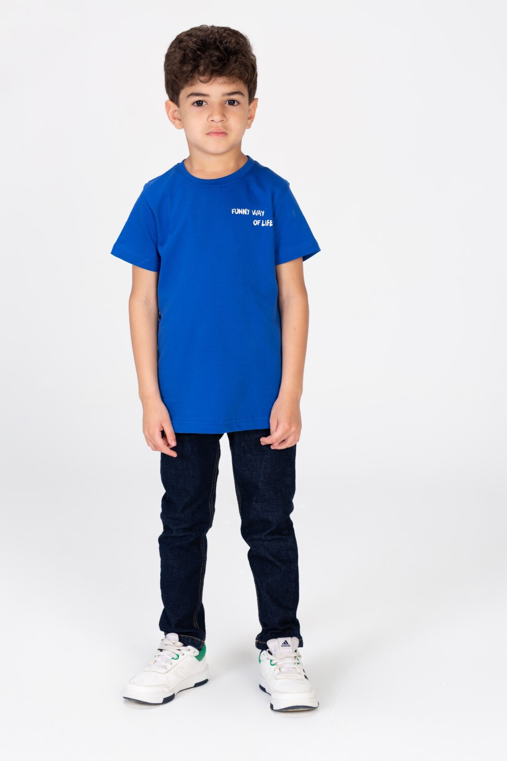 Boys T-shirt Printed On The Front And Back With Distinctive Details