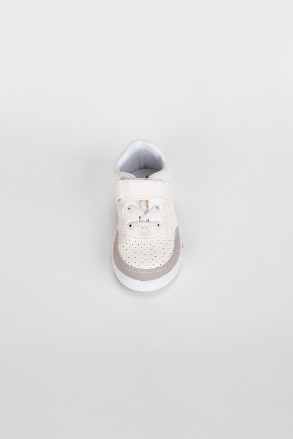 Boy's Flat Sole Faux Leather Chamois Multi Color Sneaker