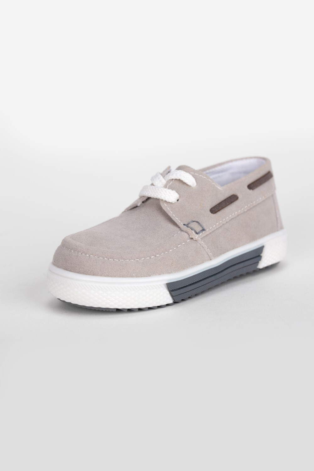 Boy's Flat Sole Chamois Casual Shoes With Unique Style
