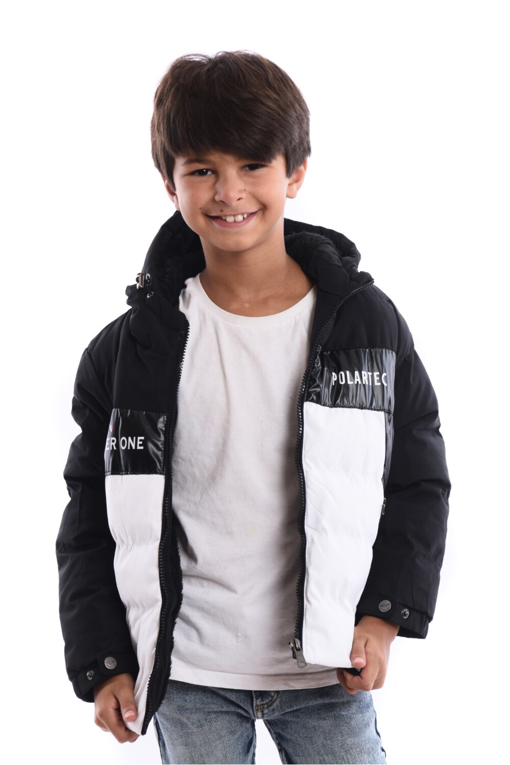 Boy's Front Printed Waterproof Padded Jacket