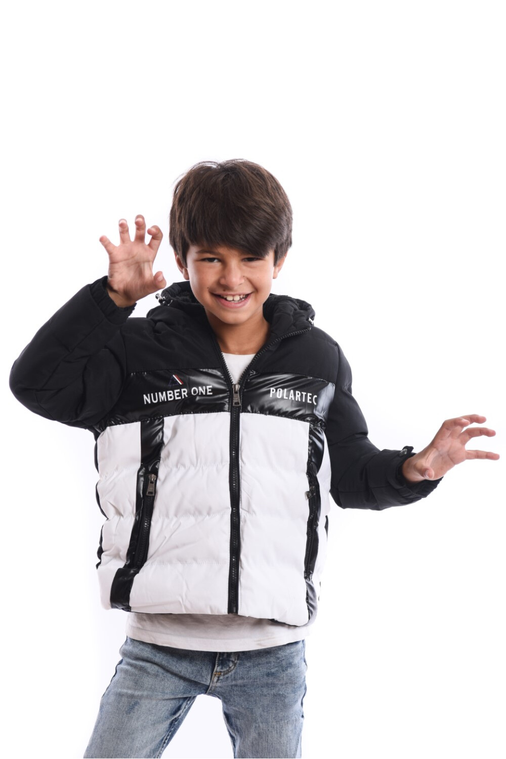 Boy's Front Printed Waterproof Padded Jacket