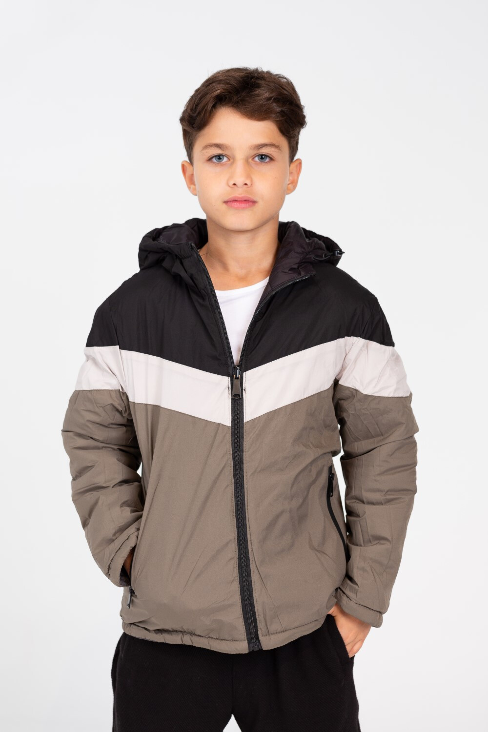 Men's Double Face Waterproof Jacket With Side Zippers