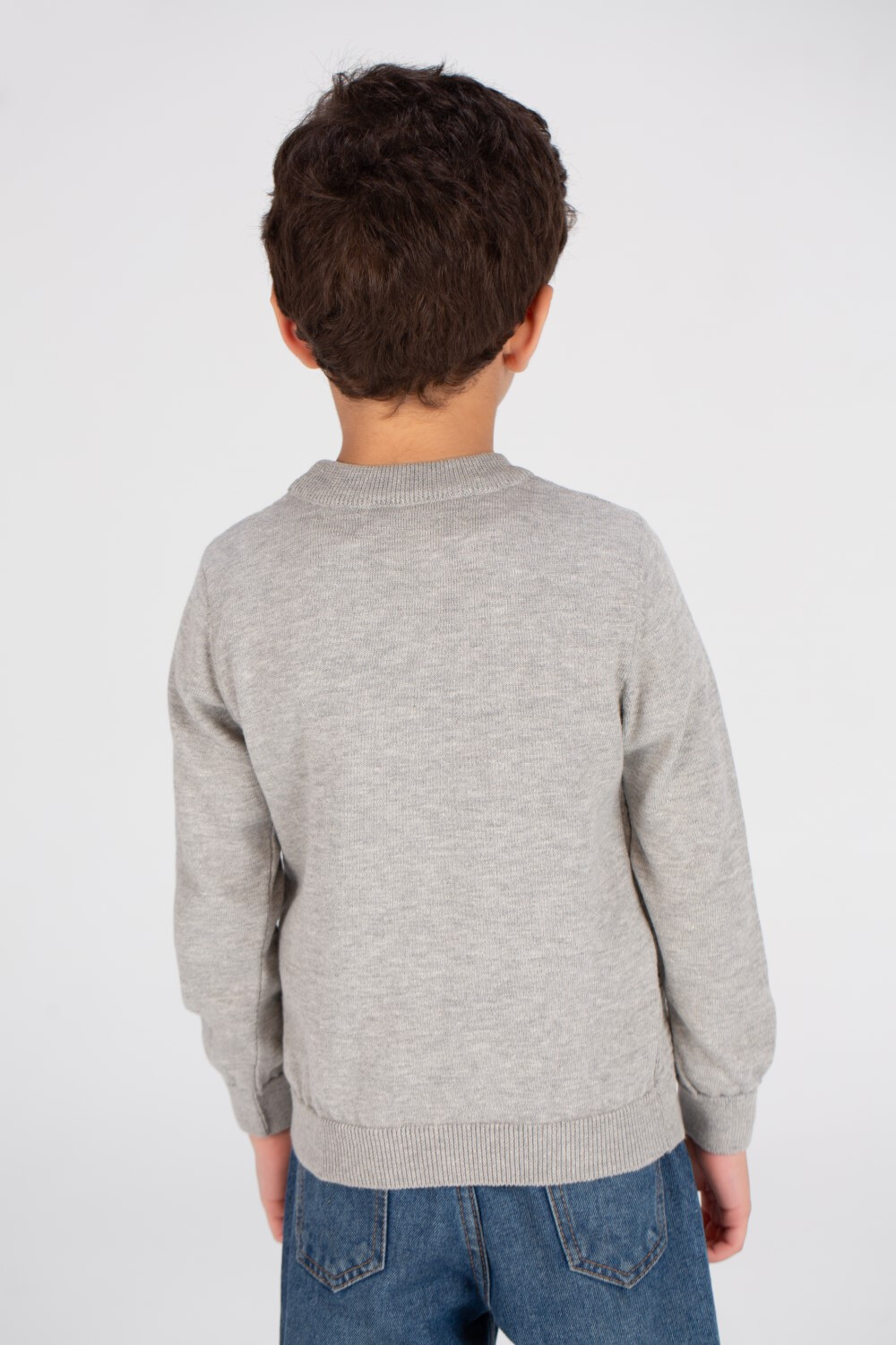 Boy's Crew neck Made Of Soft Basic Pullover