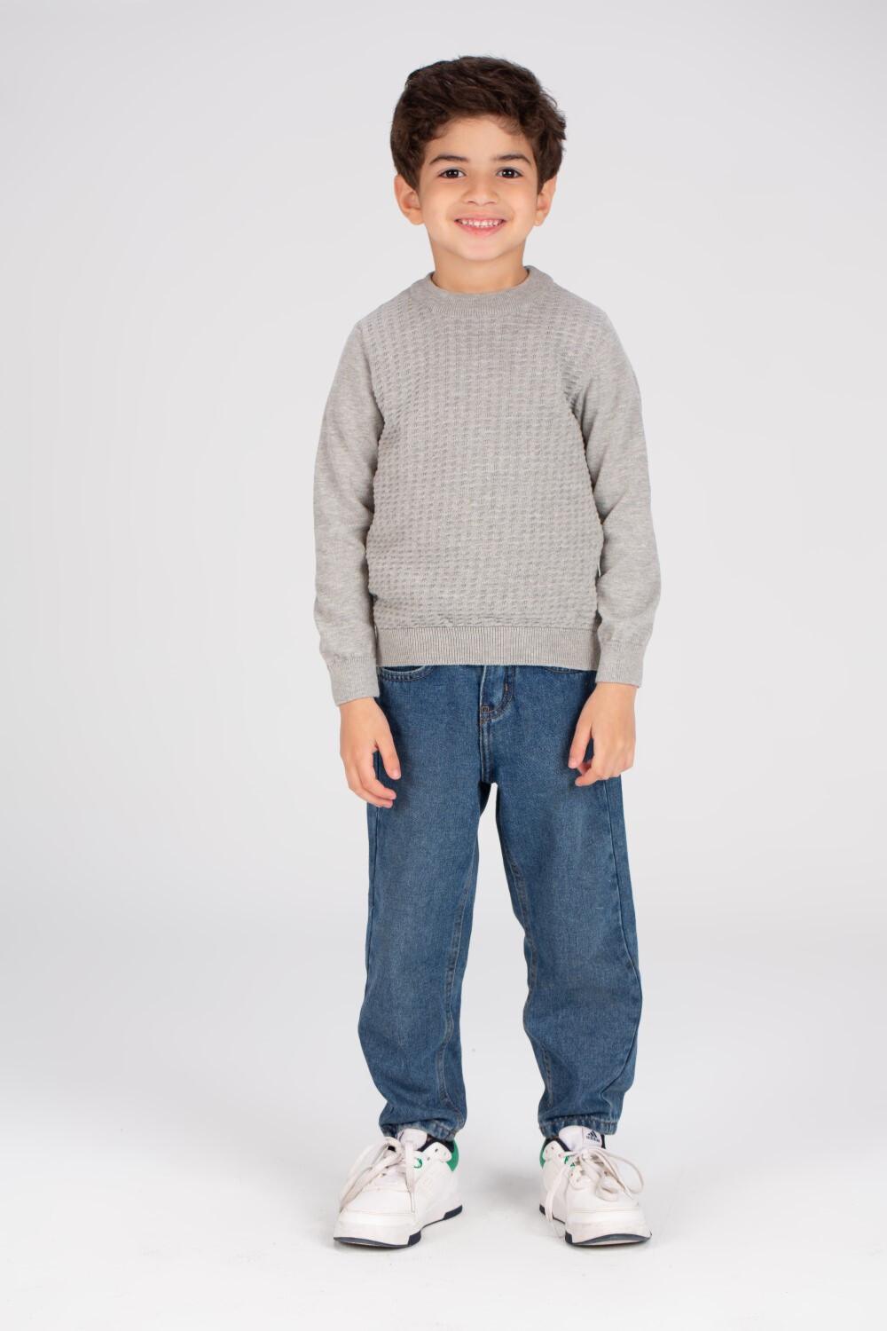 Boy's Crew neck Made Of Soft Basic Pullover