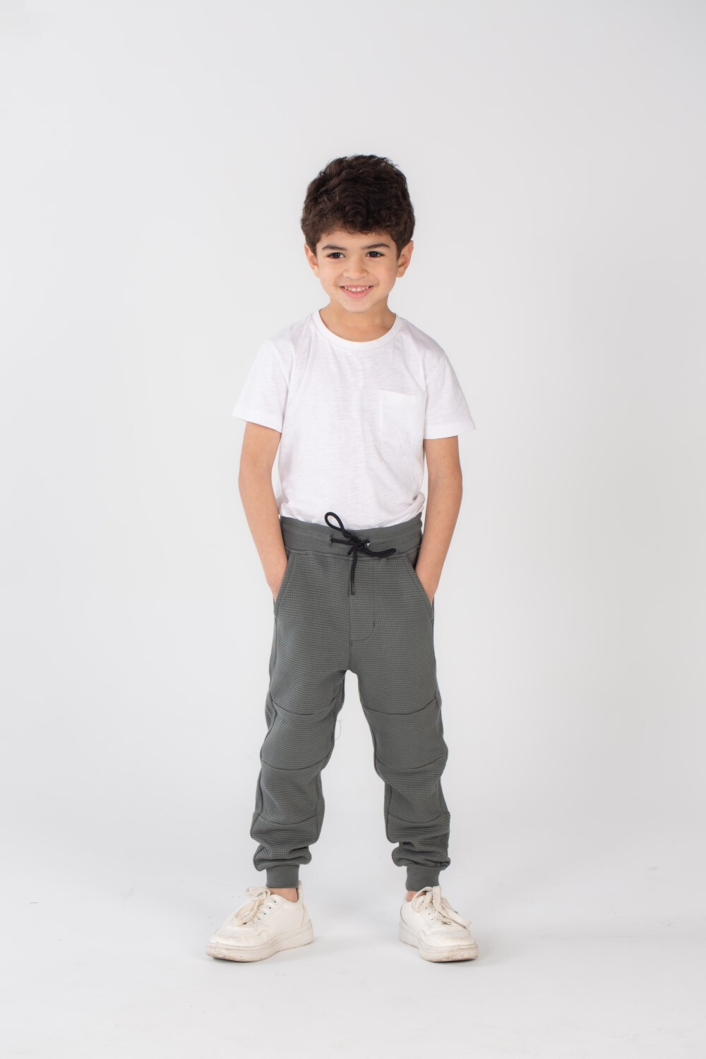 سويت بانتس ميلتون رياضي أولادي بخصر مطاطي سادة بيزك باجي و تفاصيل مميزة