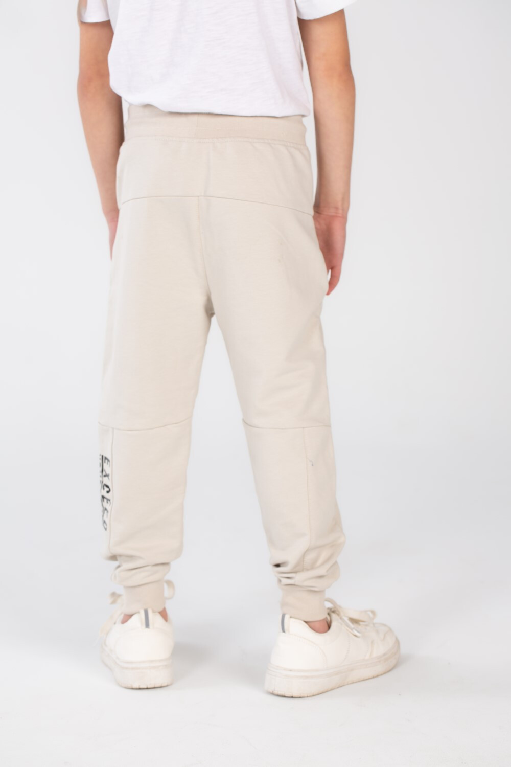 Boy's Side Printed Slim Fit Elasticated Waist Sports Sweatpants