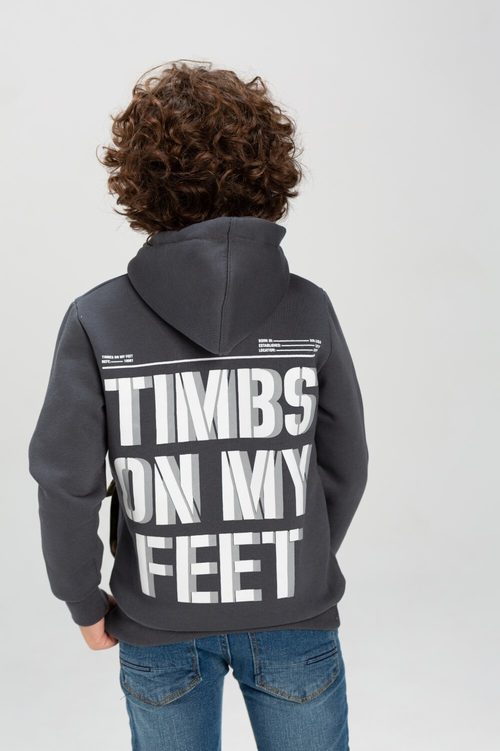 Boy's Casual Full Zipper Waterproof Front & Back Printed Sweatshirt With Unique Style