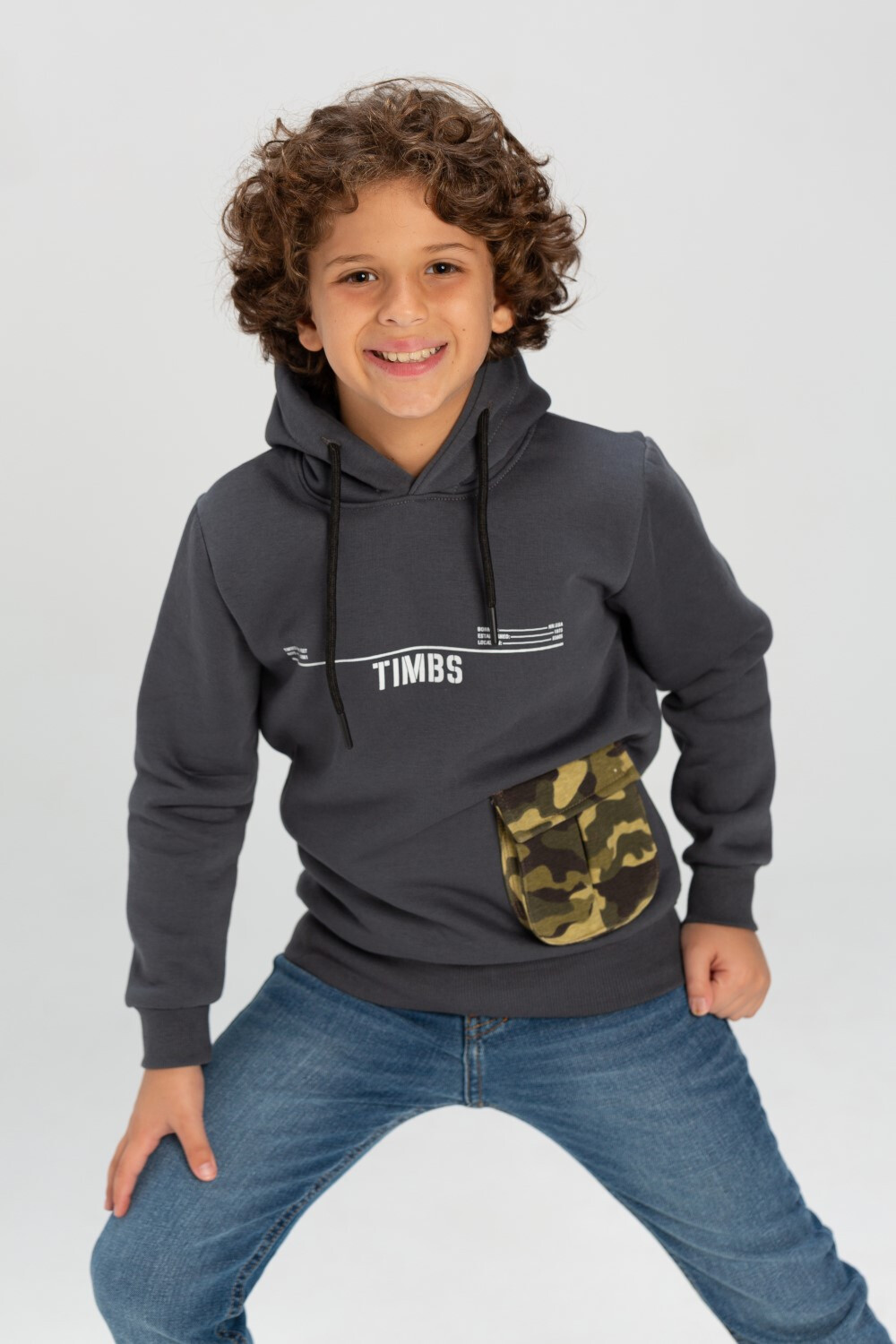 Boy's Casual Full Zipper Waterproof Front & Back Printed Sweatshirt With Unique Style