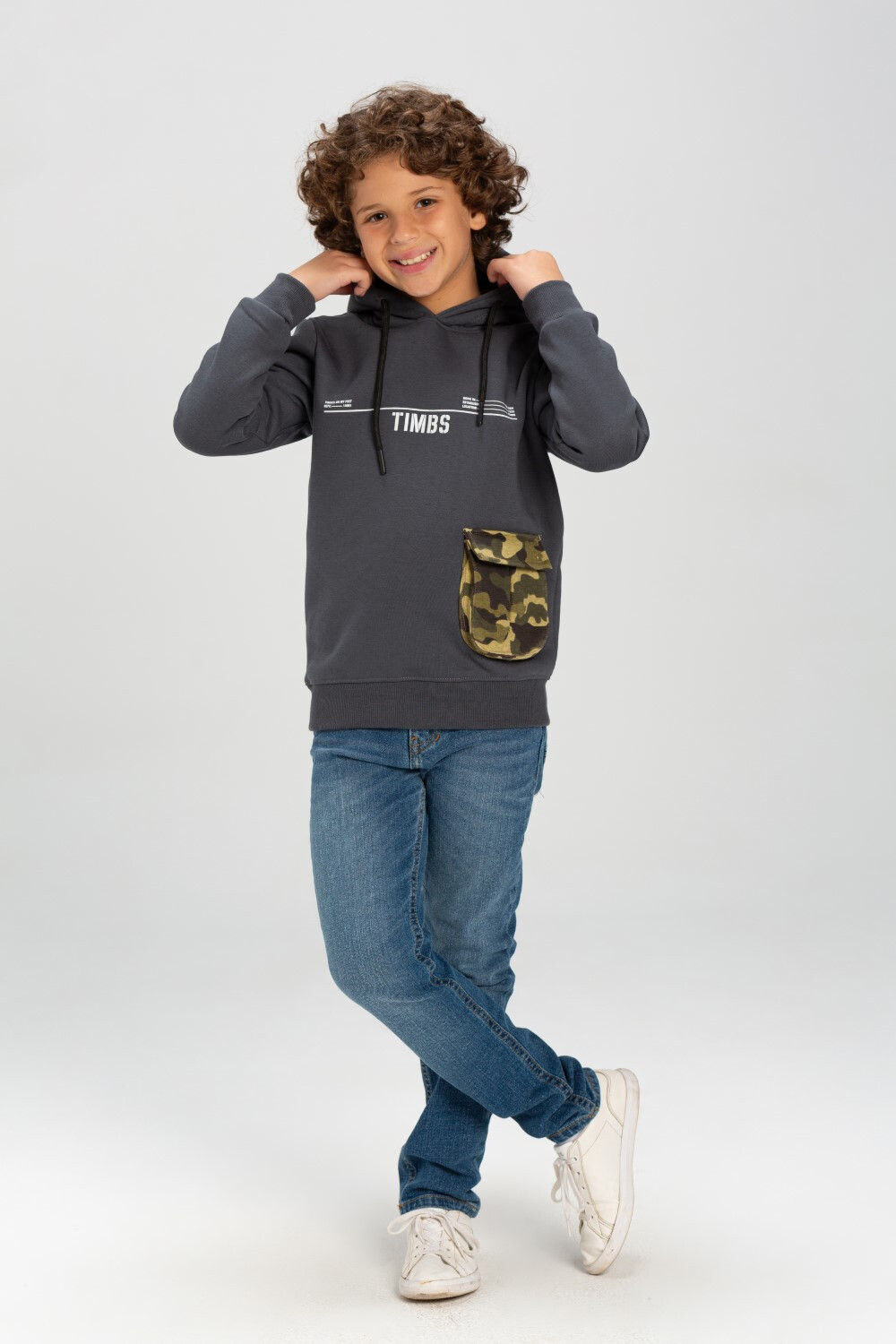 Boy's Casual Full Zipper Waterproof Front & Back Printed Sweatshirt With Unique Style