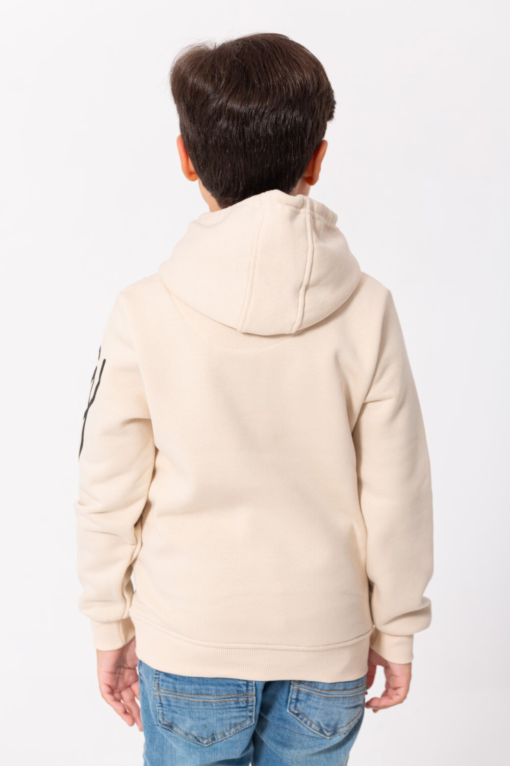 Boy's Hooded Front Unique Print Hoodie Padded Sweatshirt
