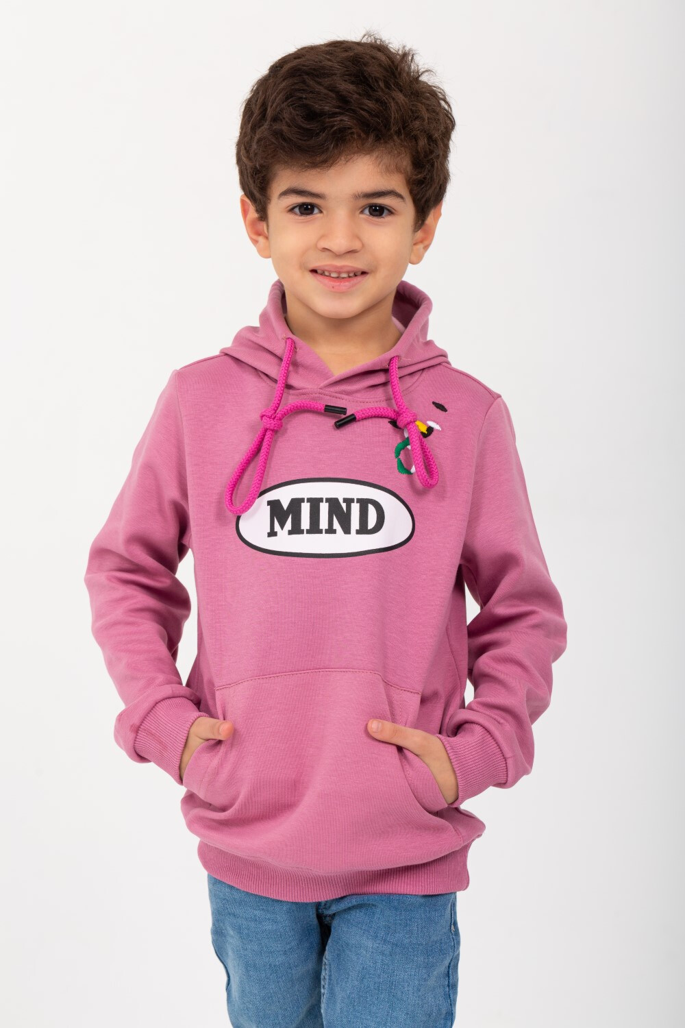 Boy's Back & Front Unique Print Hoodie Padded Hooded Sweatshirt