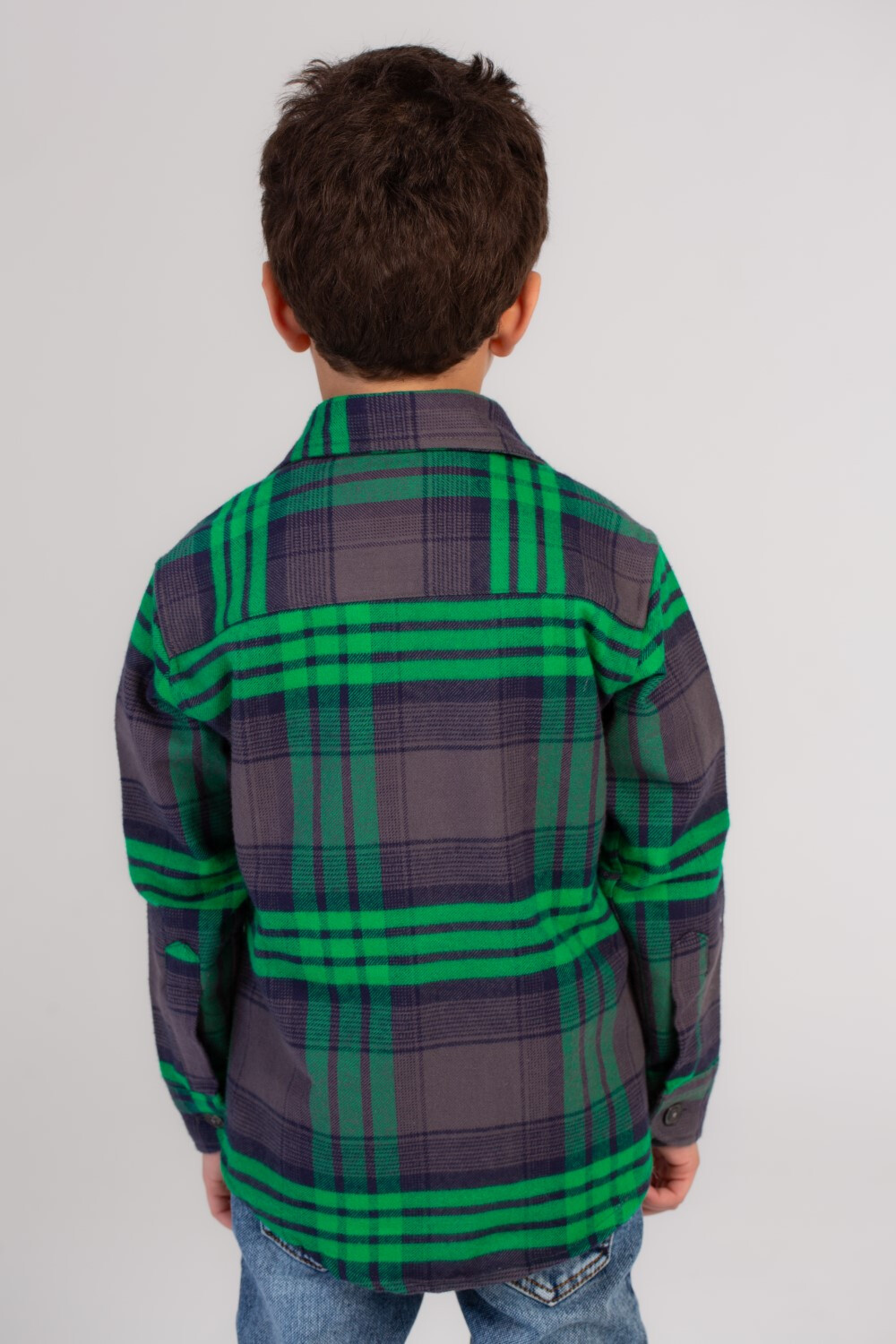 Boy's Checked Regular Fit With Two Front Pockets Unique Style Shirt This Shirt Is Both Comfortable & Trendy