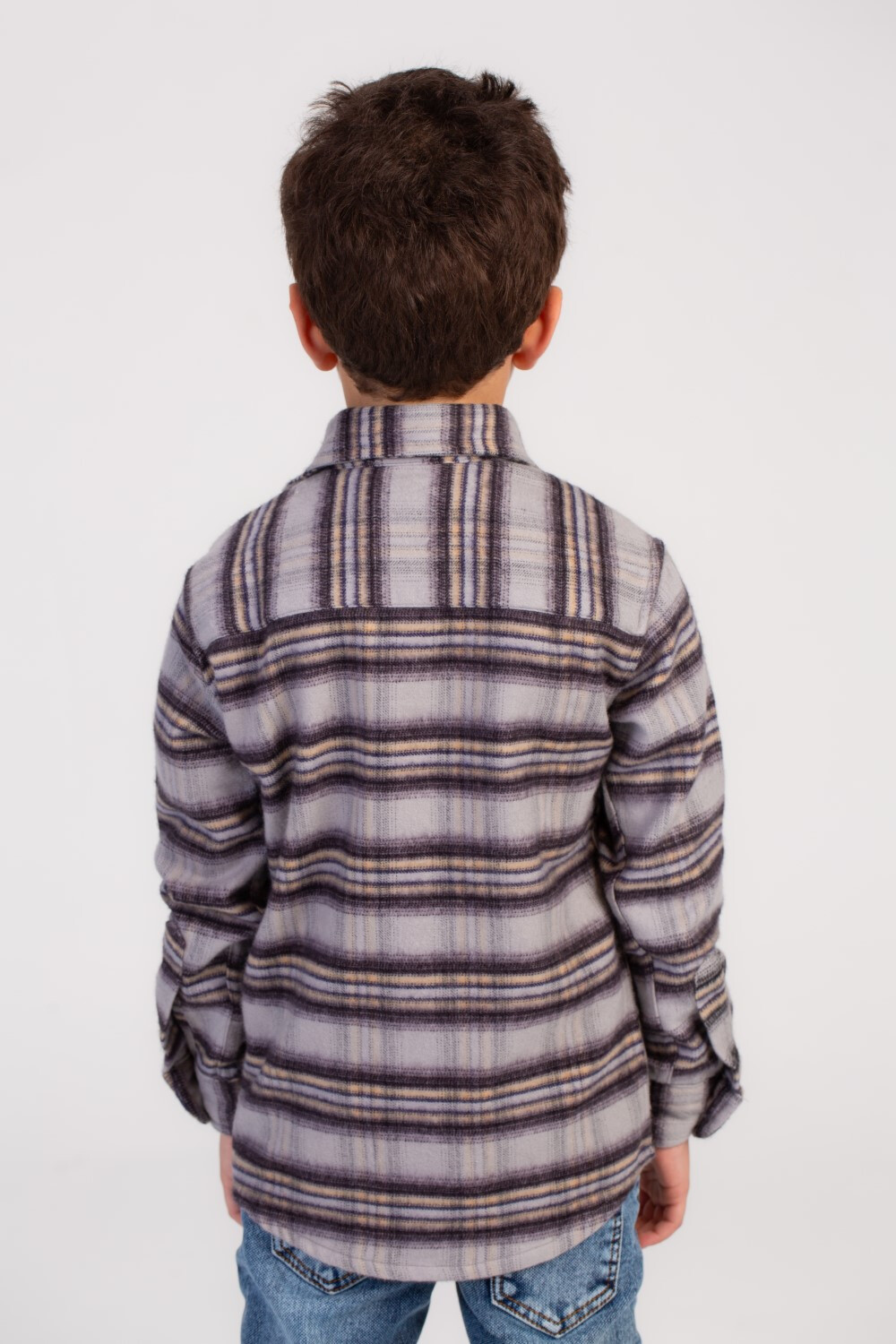 Boy's Classic Checked Long Sleeves Regular Fit Made Of Comfort Material Shirt Timeless Checked Pattern
